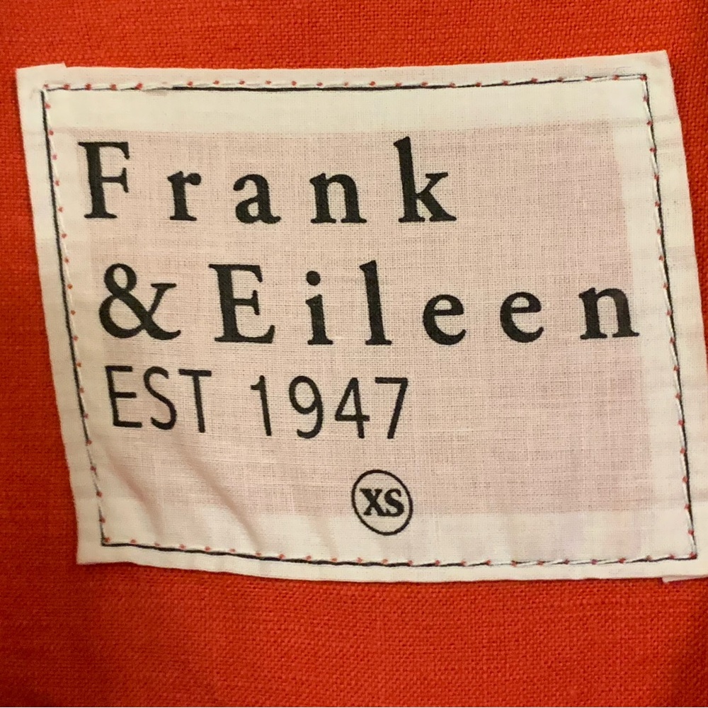 Frank & Eileen Southern Ireland Linen Blend Utility Mini Dress Red Size XS - Picture 11 of 16